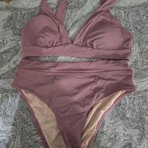 High waist woman's bikini new without tags never worn size large